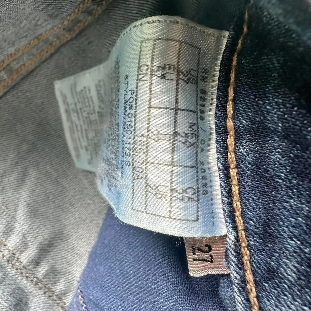 Guess blue denim cutoff shorts